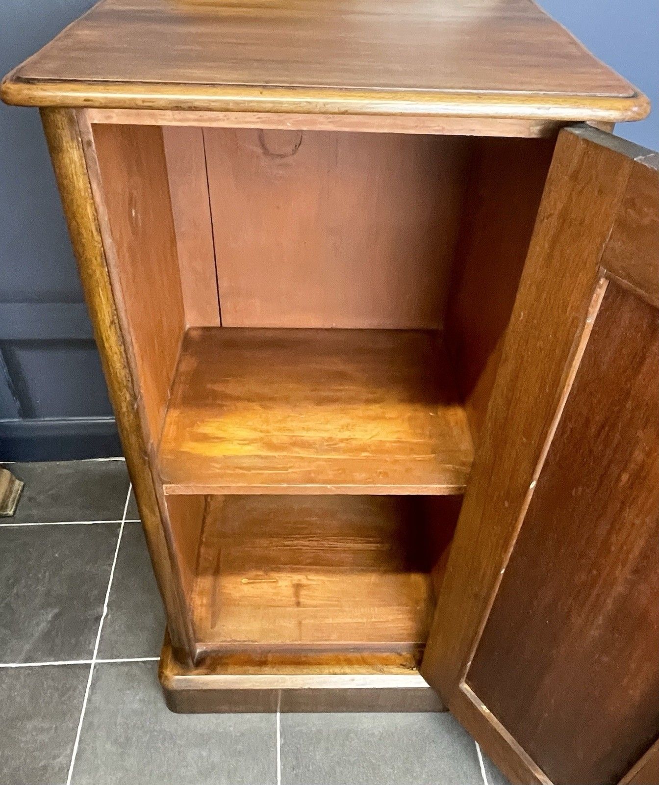 photo for sale Victorian Antique Mahogany Bedside Cabinet Pot Cupboard Panelled Door