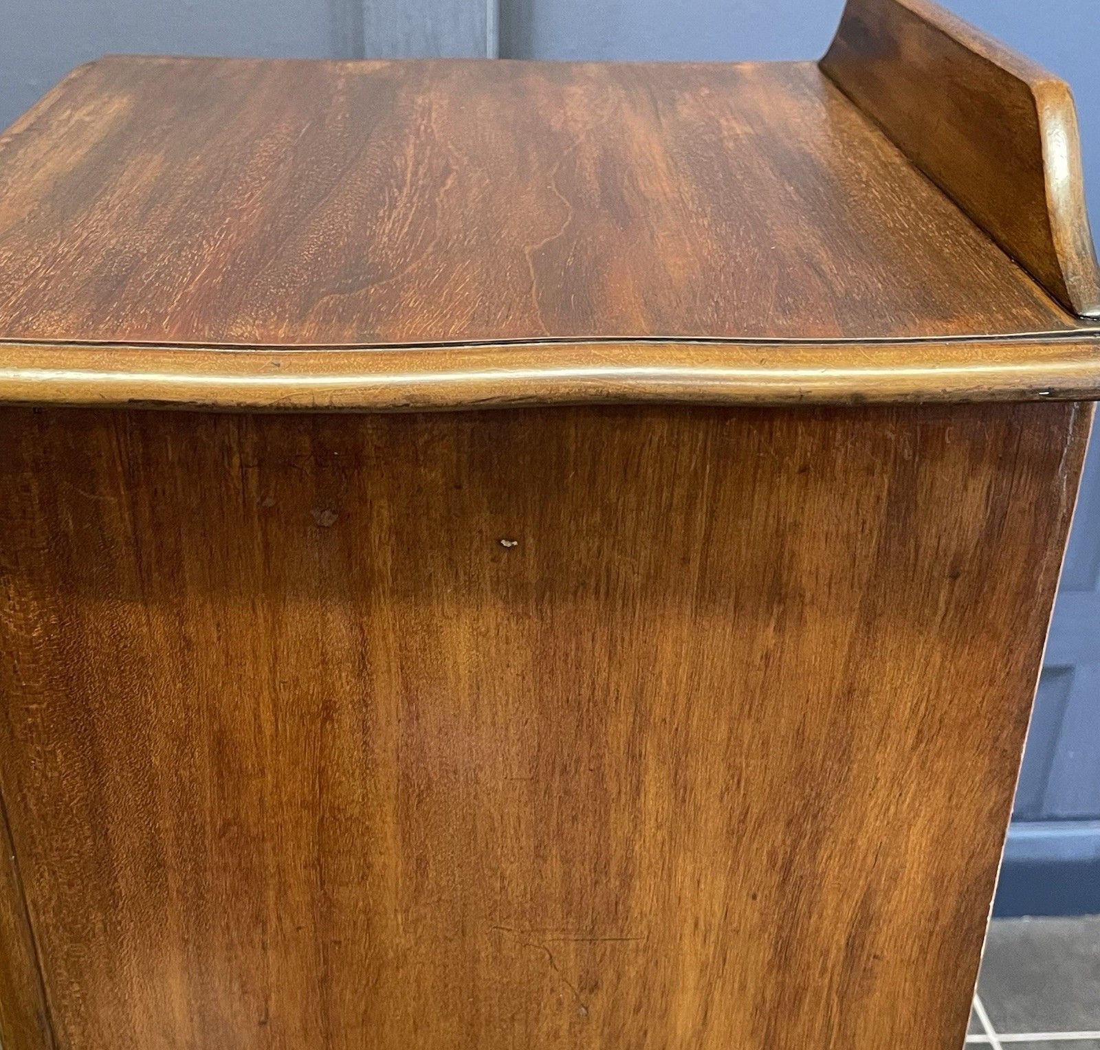 photo buy Victorian Antique Mahogany Bedside Cabinet Pot Cupboard Panelled Door