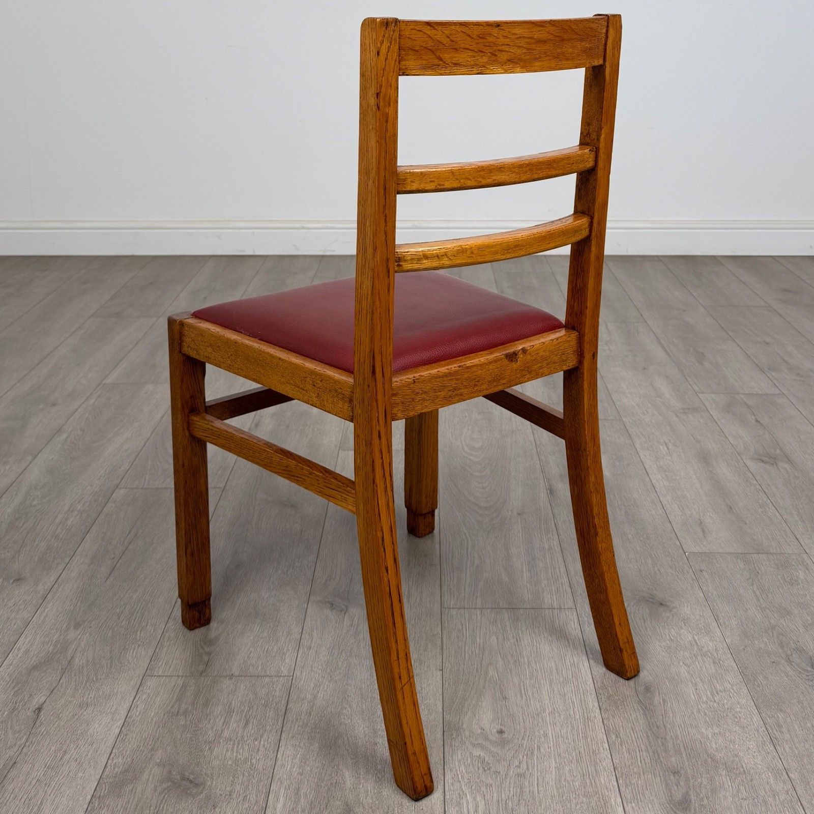 Antique 20th Century Set Of 4 Dining Chairs In Golden Oak ( Af 5314 ) photo for sale