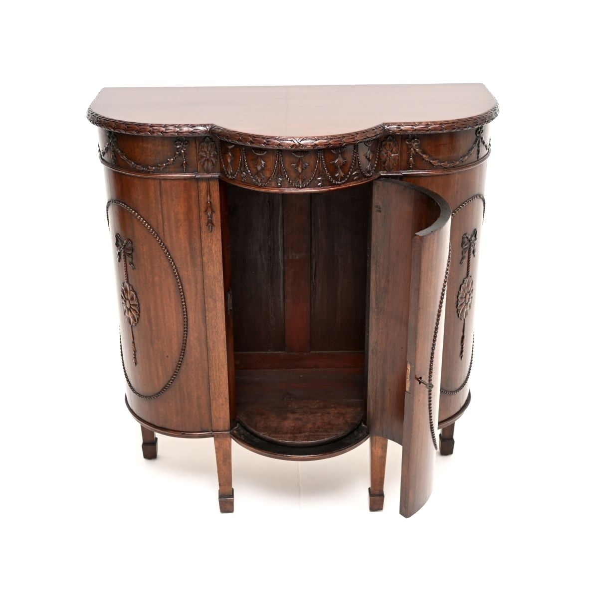 Antique Georgian Adam Style Mahogany Cabinet photo for sale