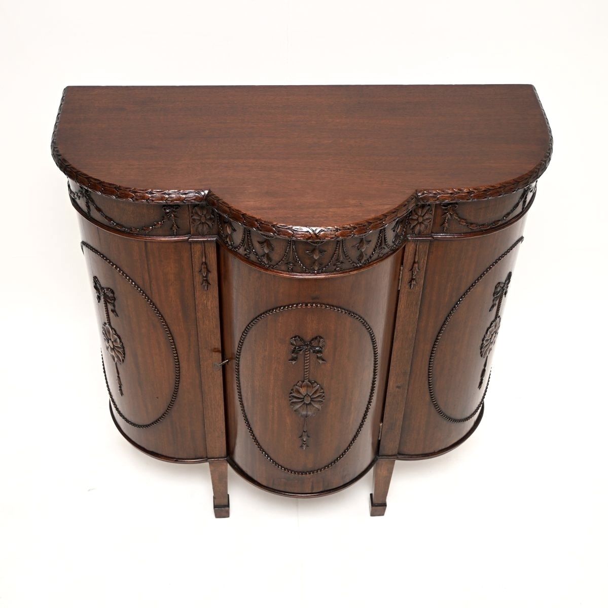 Antique Georgian Adam Style Mahogany Cabinet photo Furniture