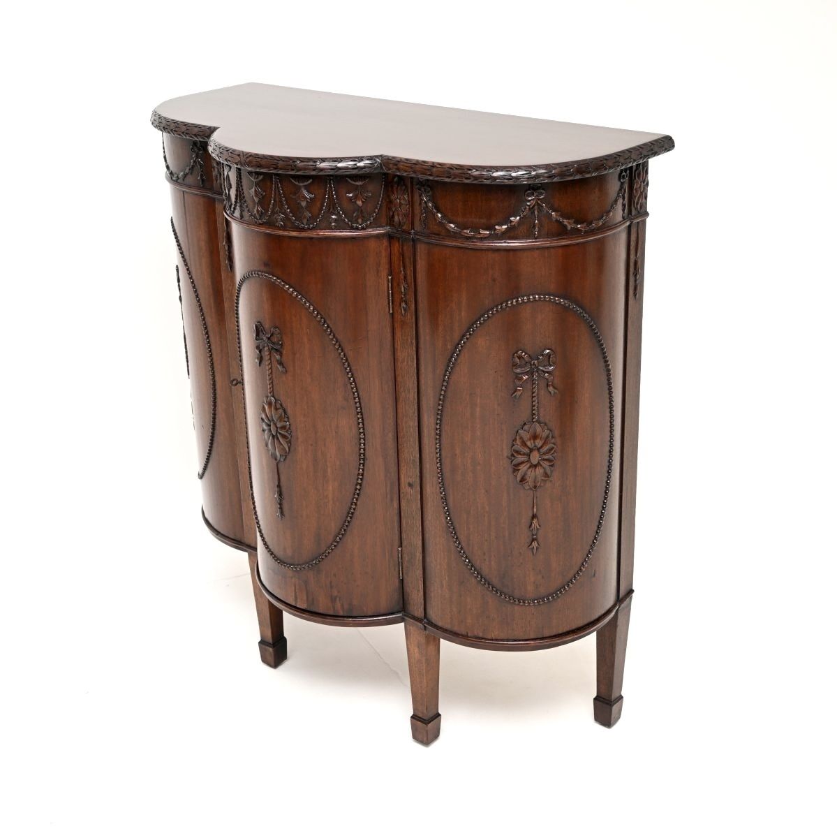 photo furniture Antique Georgian Adam Style Mahogany Cabinet