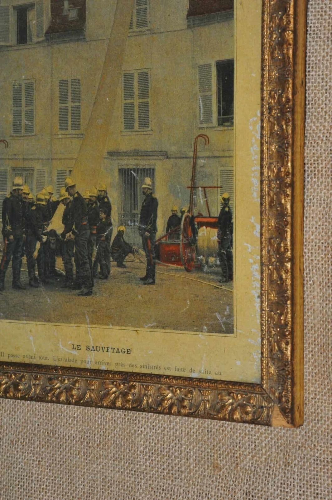 Gilt And Gesso French Pompiers Framed Print photo for sale