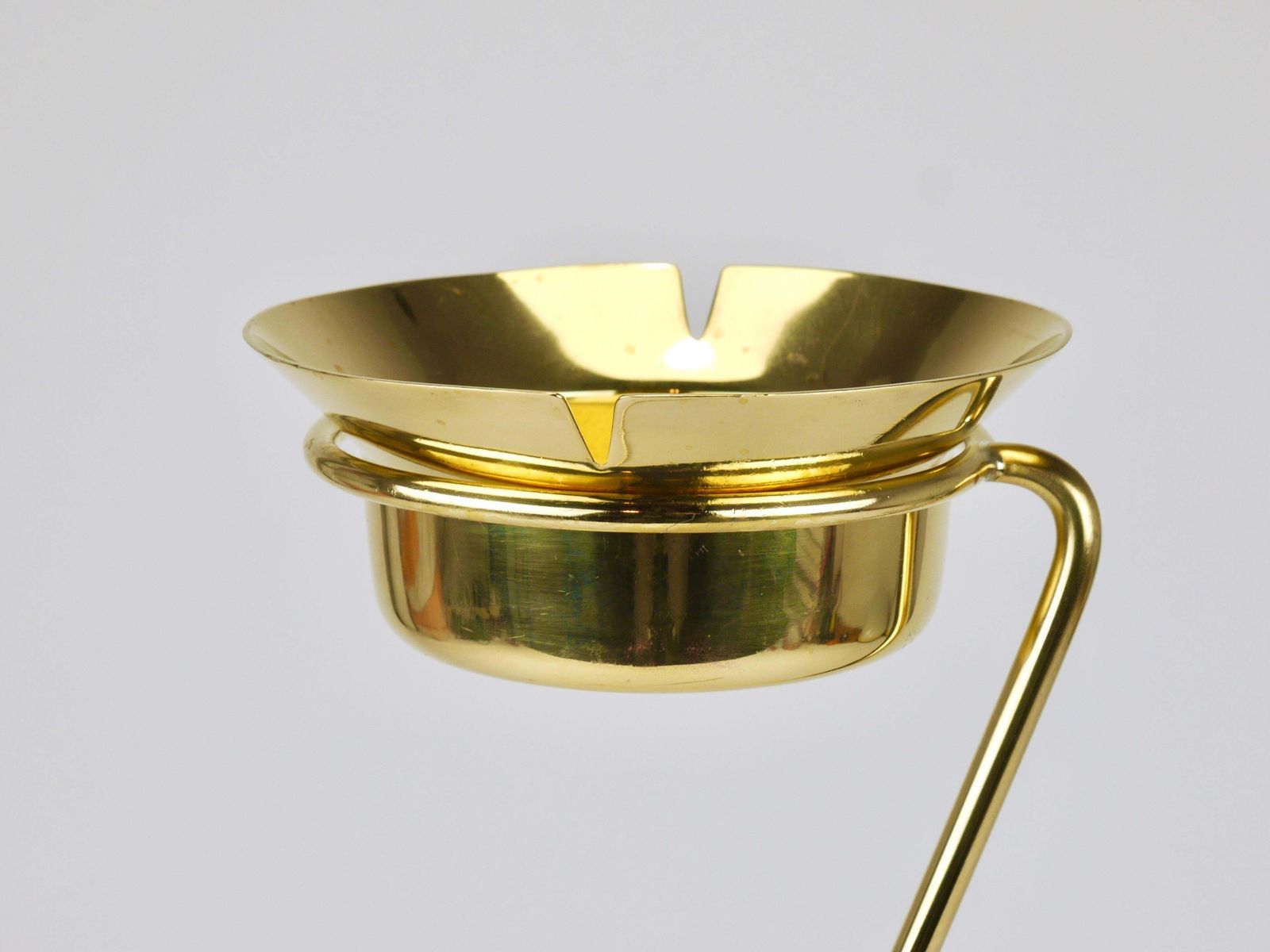 Rare Carl Auböck Brass Standing Floor Ashtray, Smoking Stand, Austria, 1950s photo buy