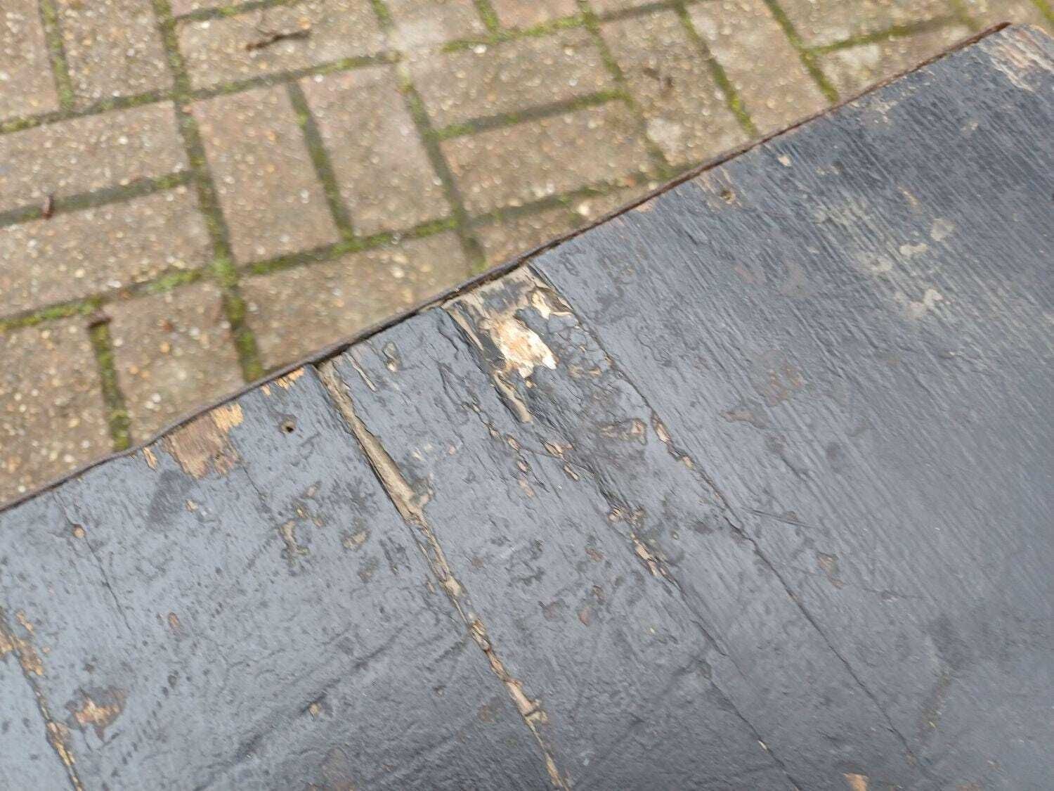Antique Painted Pine Military Trunk Winterhauder Sussex Regiment Travel Chest Storage Box Coffee Table Vintage Ww1 Style photo 275.0