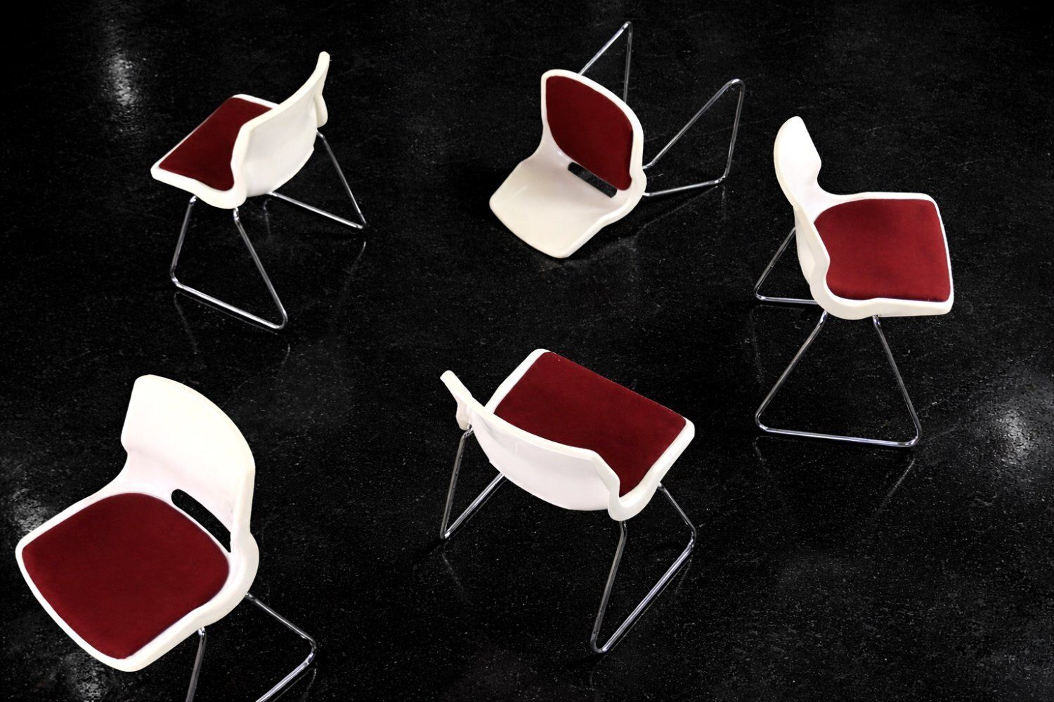 photo vinterior Mid Century Modern Scandinavian Chairs By Svante Schöblom For Overman, 1970s, Set Of 5