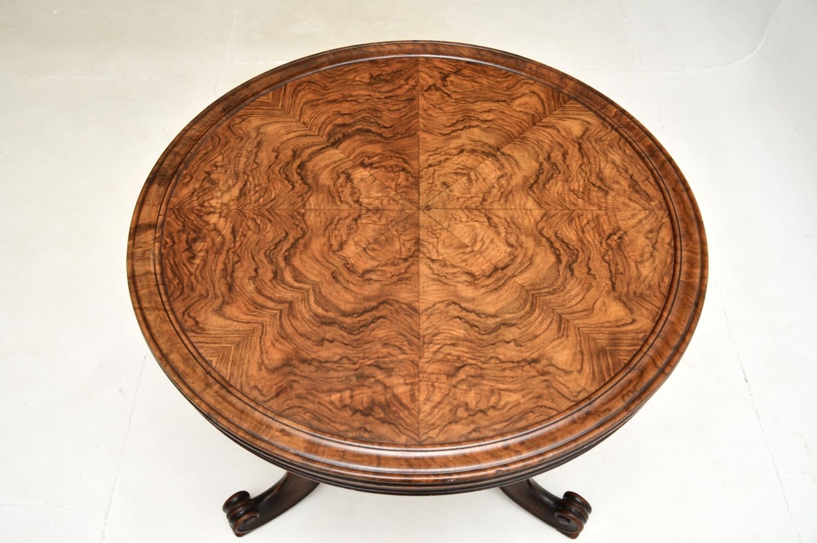 Antique Victorian Burr Walnut Occasional / Coffee Table photo vinterior