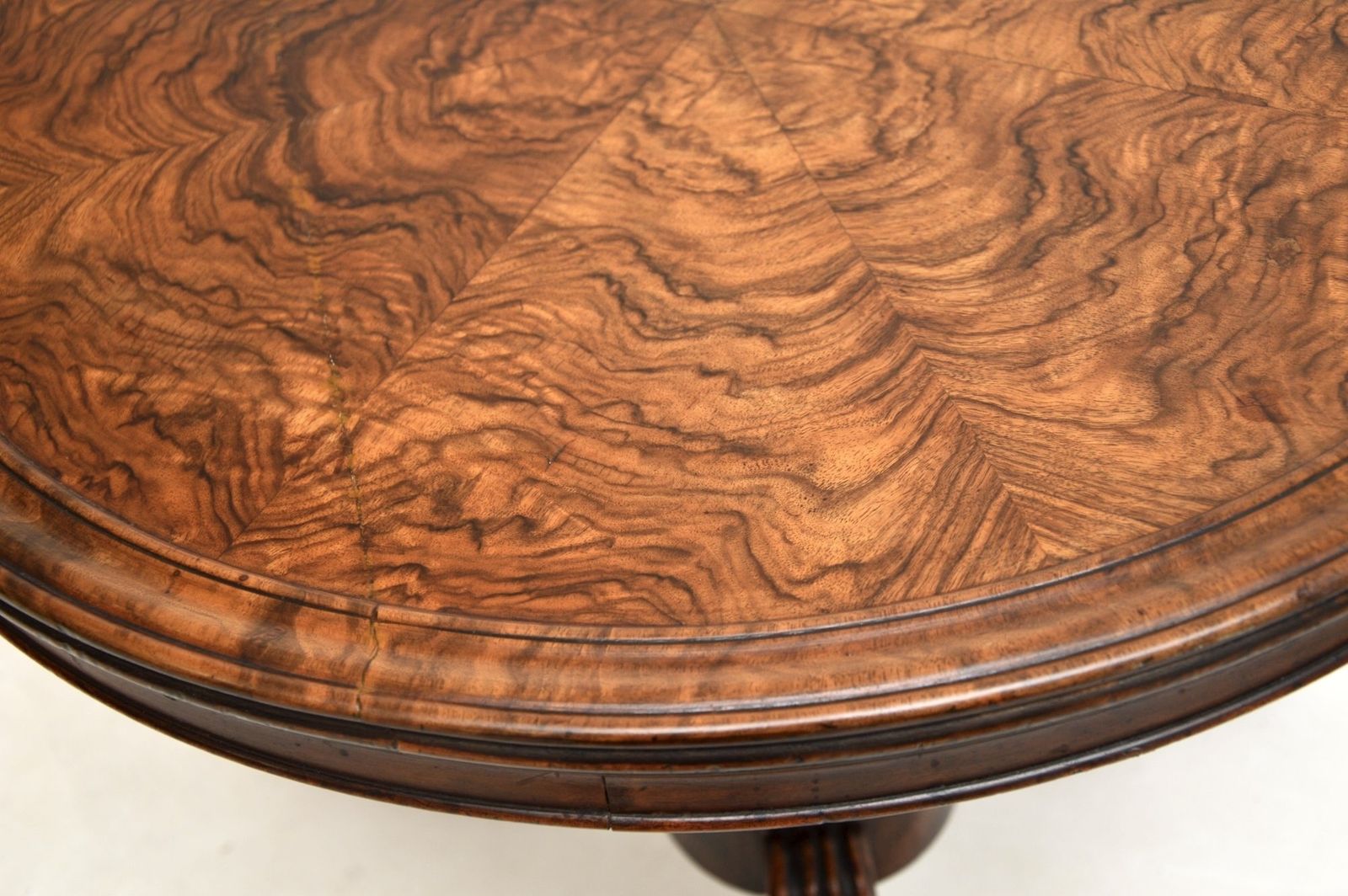 Antique Victorian Burr Walnut Occasional / Coffee Table photo vintage