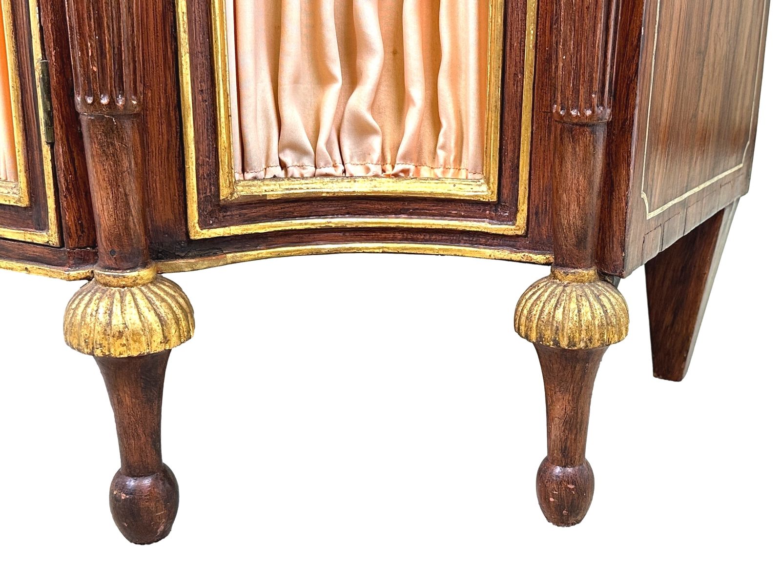 Furniture Regency Simulated Rosewood Breakfront Side Cabinet  (England, Circa 1825) photo