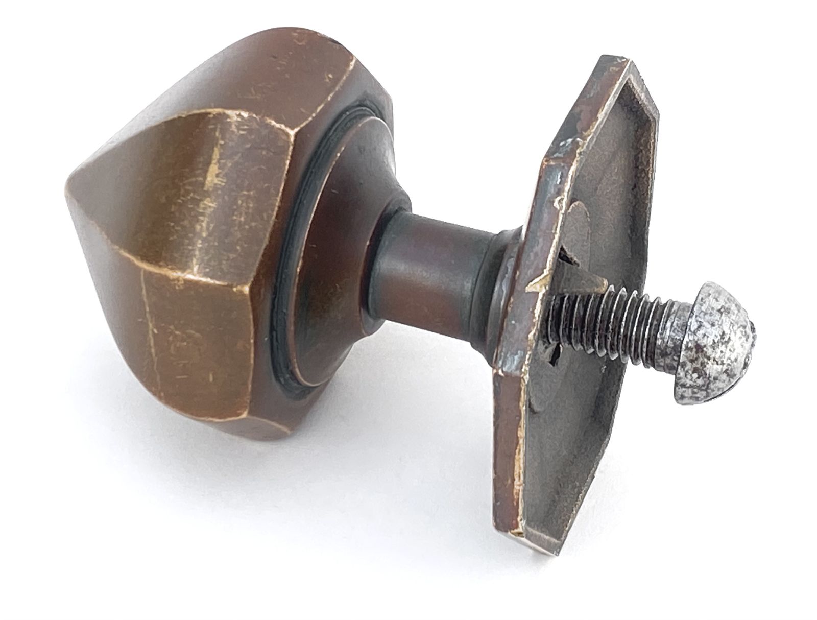 19th Century English Brass Front Door Center Pull