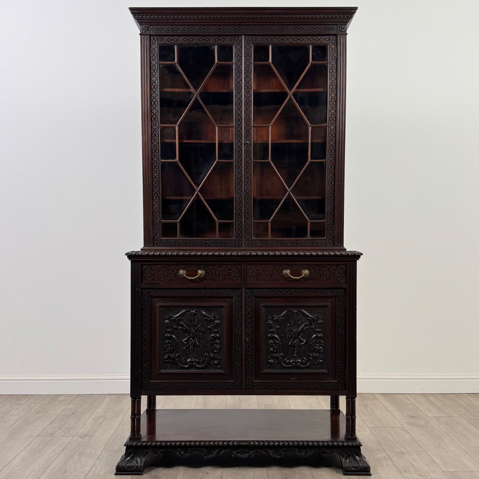 Antique 19th Century Mahogany Display Cabinet By Maple & Co ( Af 5268 ) photo furniture