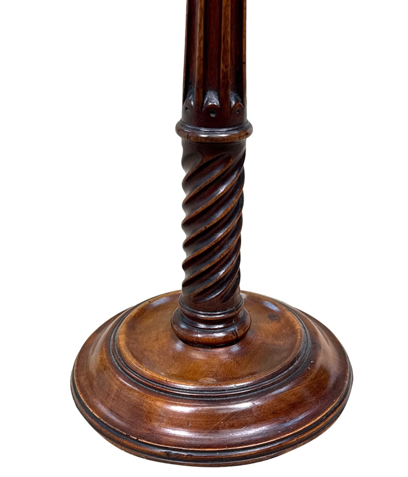 18th Century Mahogany & Brass Candlesticks (England, Circa 1760) photo 1995.0