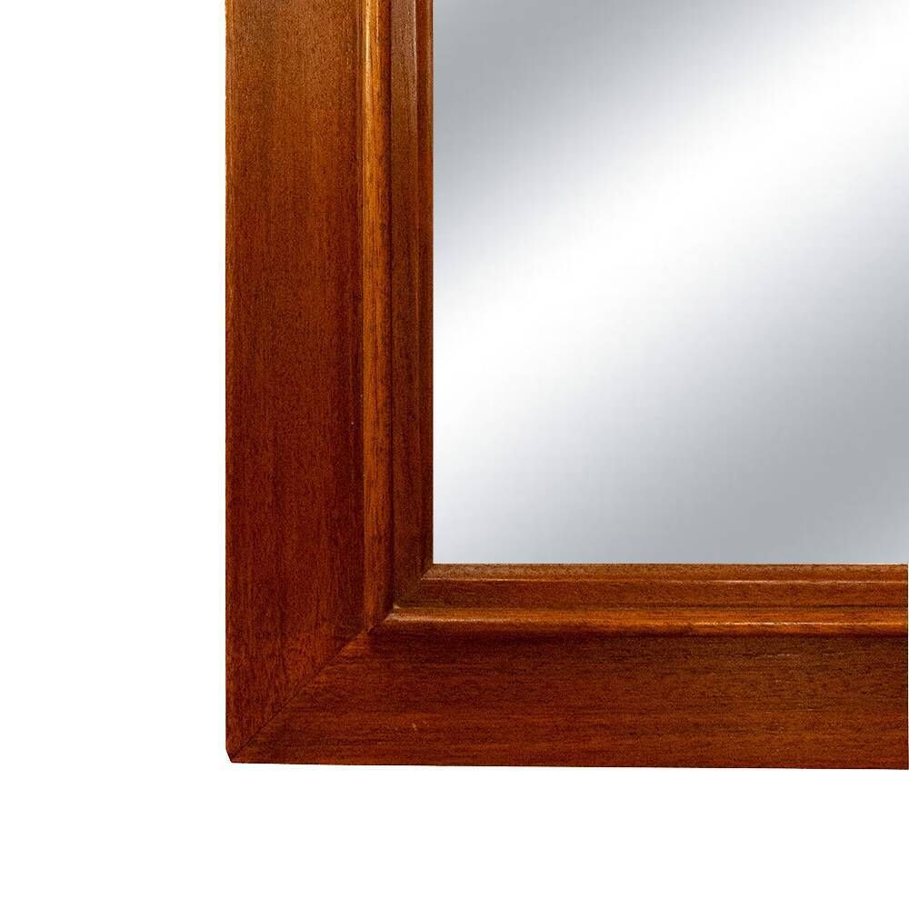 1950s Mid Century Wooden Frame With Mirror photo furniture