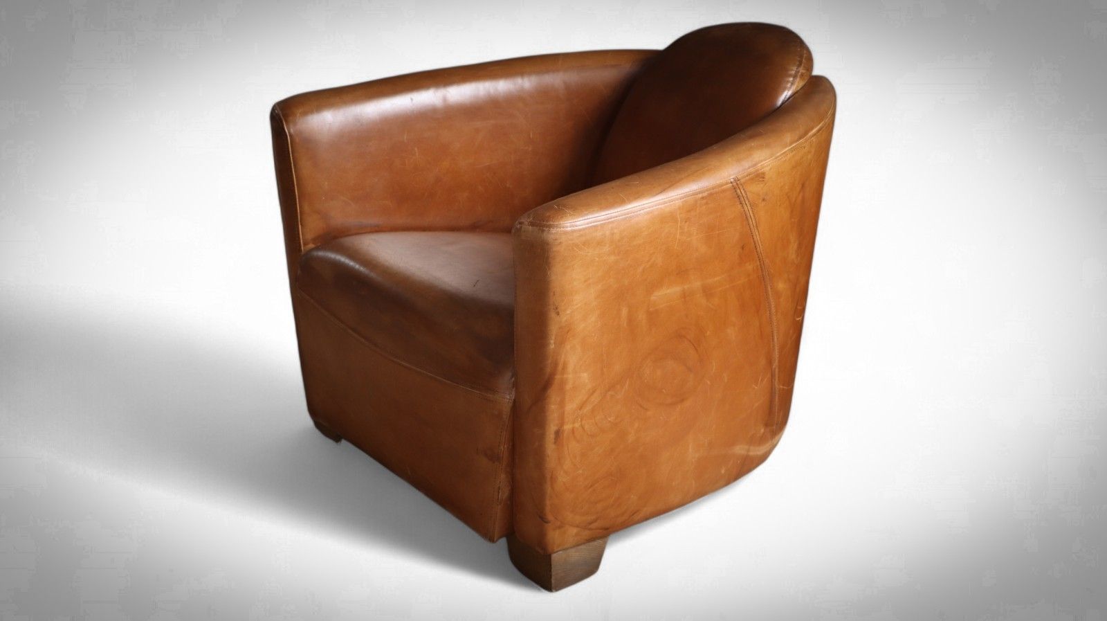 Timothy Oulton Halo Mars Aviator Rocket Leather Club Armchair Buck'dn Brok'n 🚚