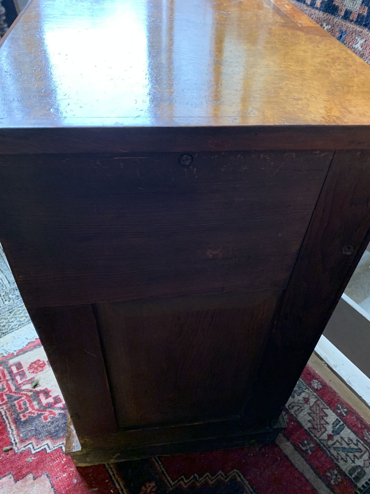 photo furniture 5 Draw Burr Walnut Small Chest
