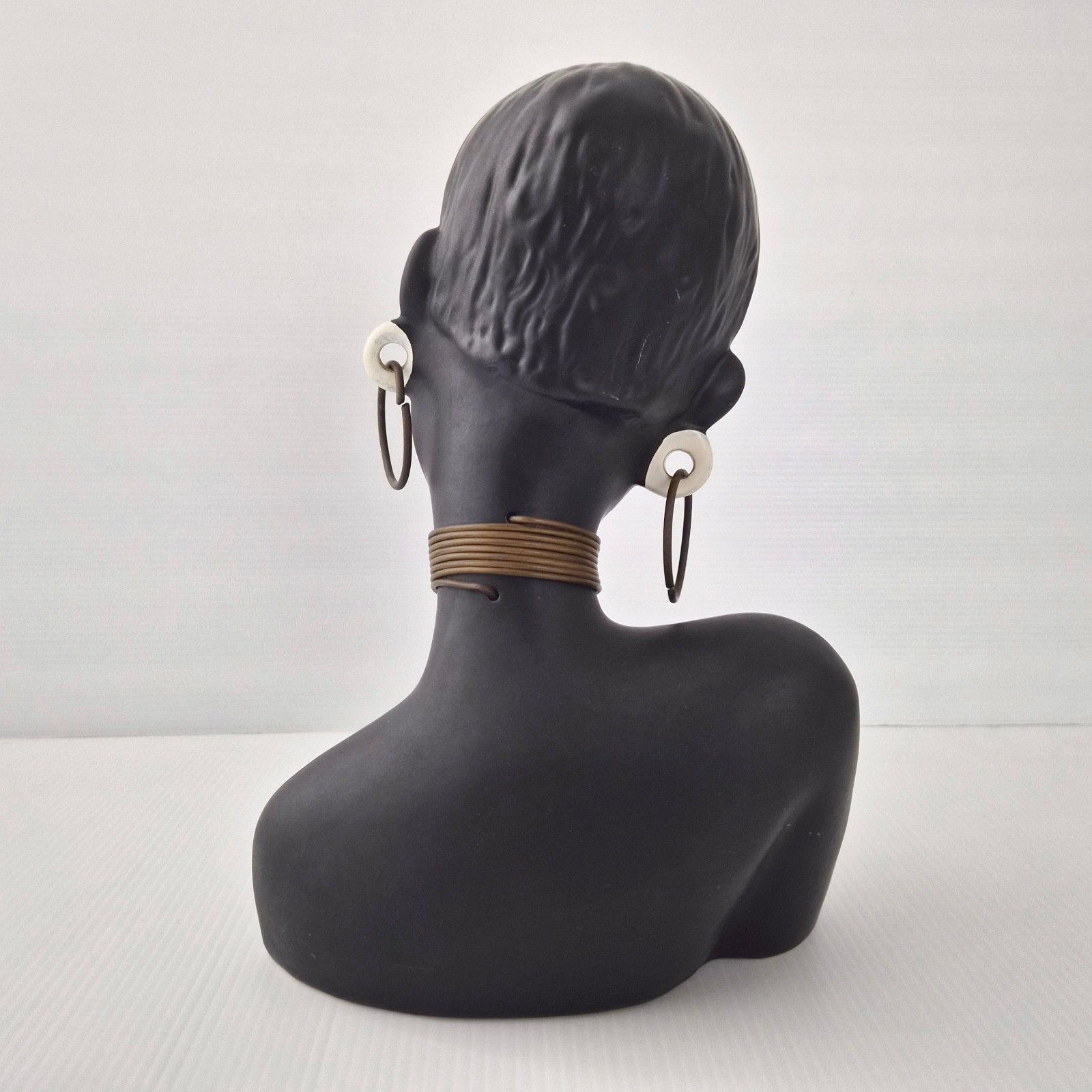 Buste Femme Africaine Vintage 1950 Ceramique 50s Rockabilly 1950s Zazou Retro photo furniture