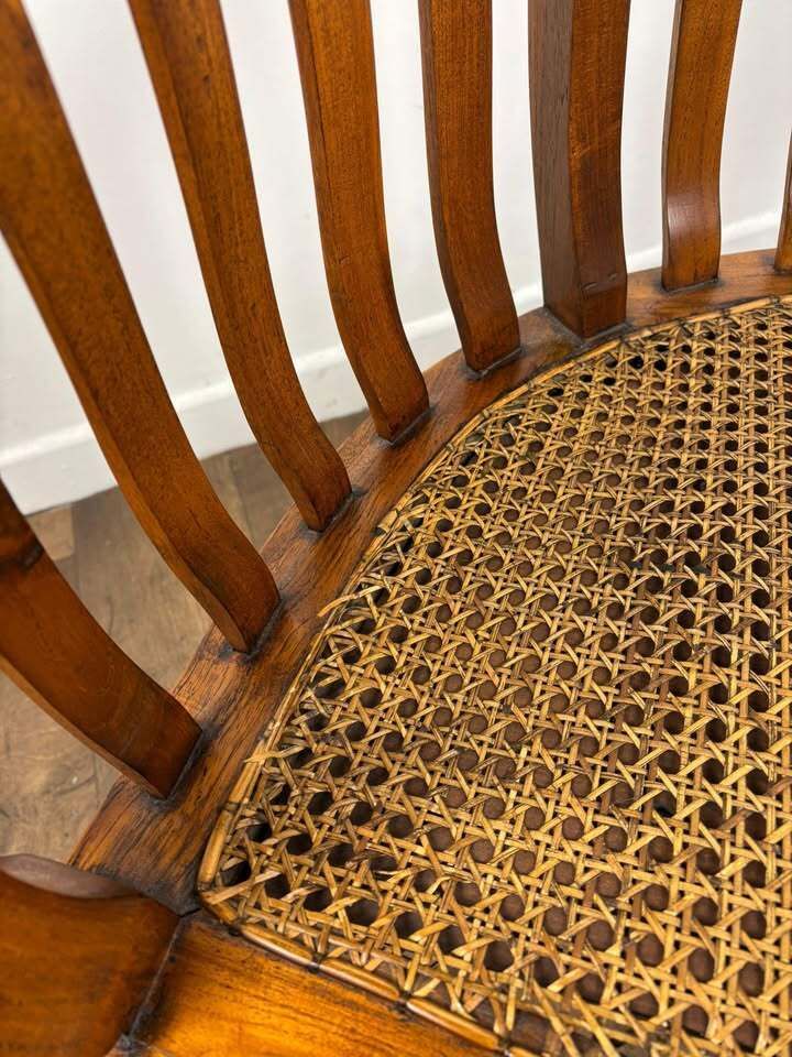 Antique Style Hardwood Bergère Chair photo for sale
