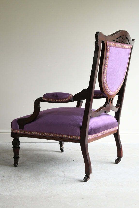 Edwardian Mahogany Armchair, Early 20th Century photo buy