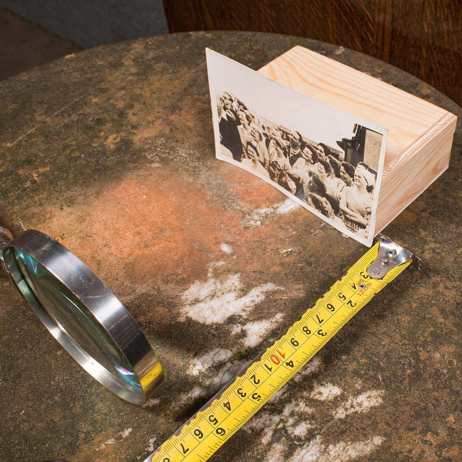 photo furniture Antique Scholar's Magnifying Glass, French, Sewing, Library Magnifier, Edwardian