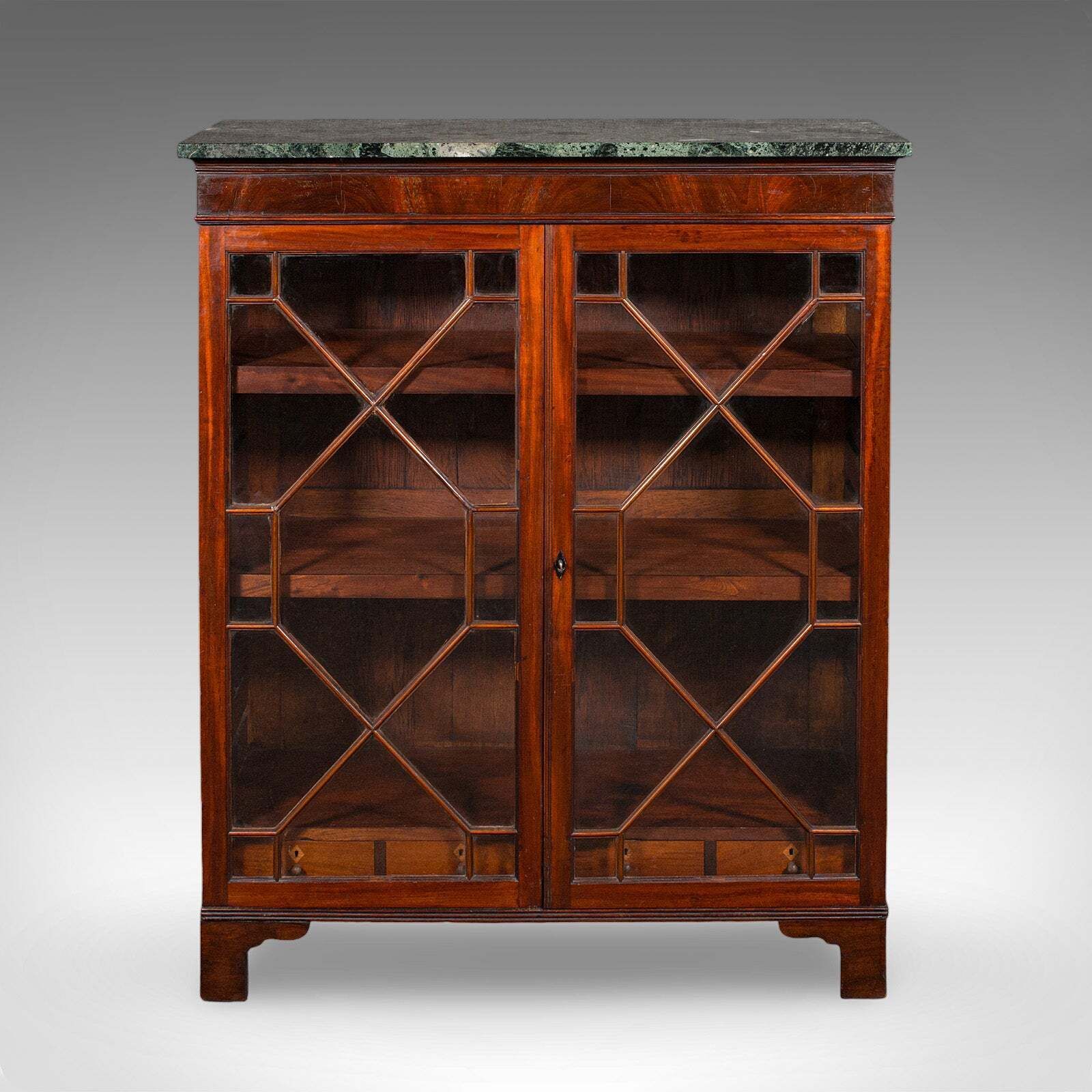 Antique Astragal Glazed Bookcase, English, Display Book Cabinet, Victorian, 1880 photo furniture