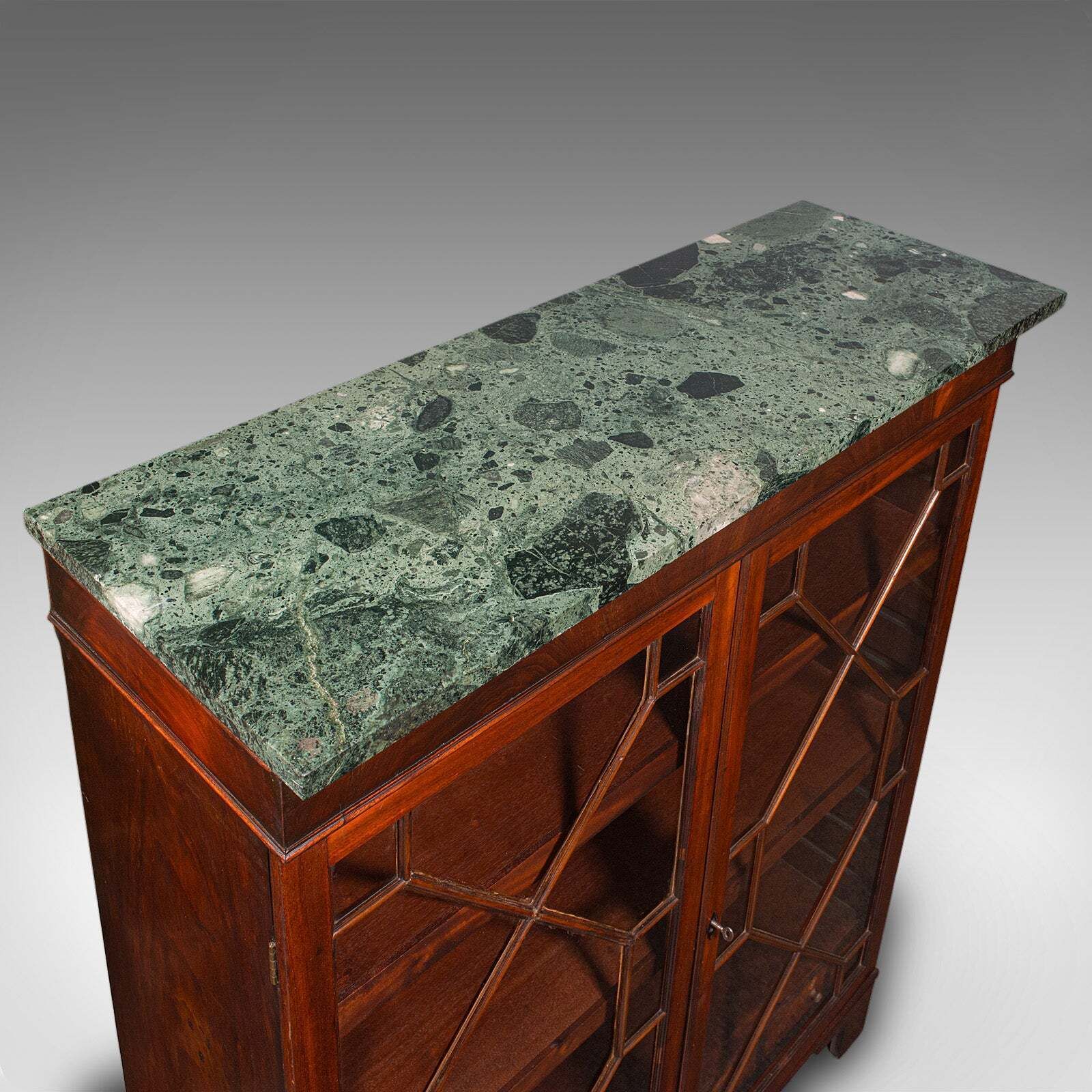 Antique Astragal Glazed Bookcase, English, Display Book Cabinet, Victorian, 1880 photo vintage