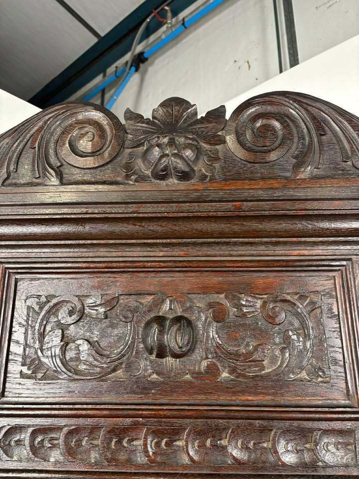 Late 19th Century Carved Gothic Oak Hall Stand photo buy