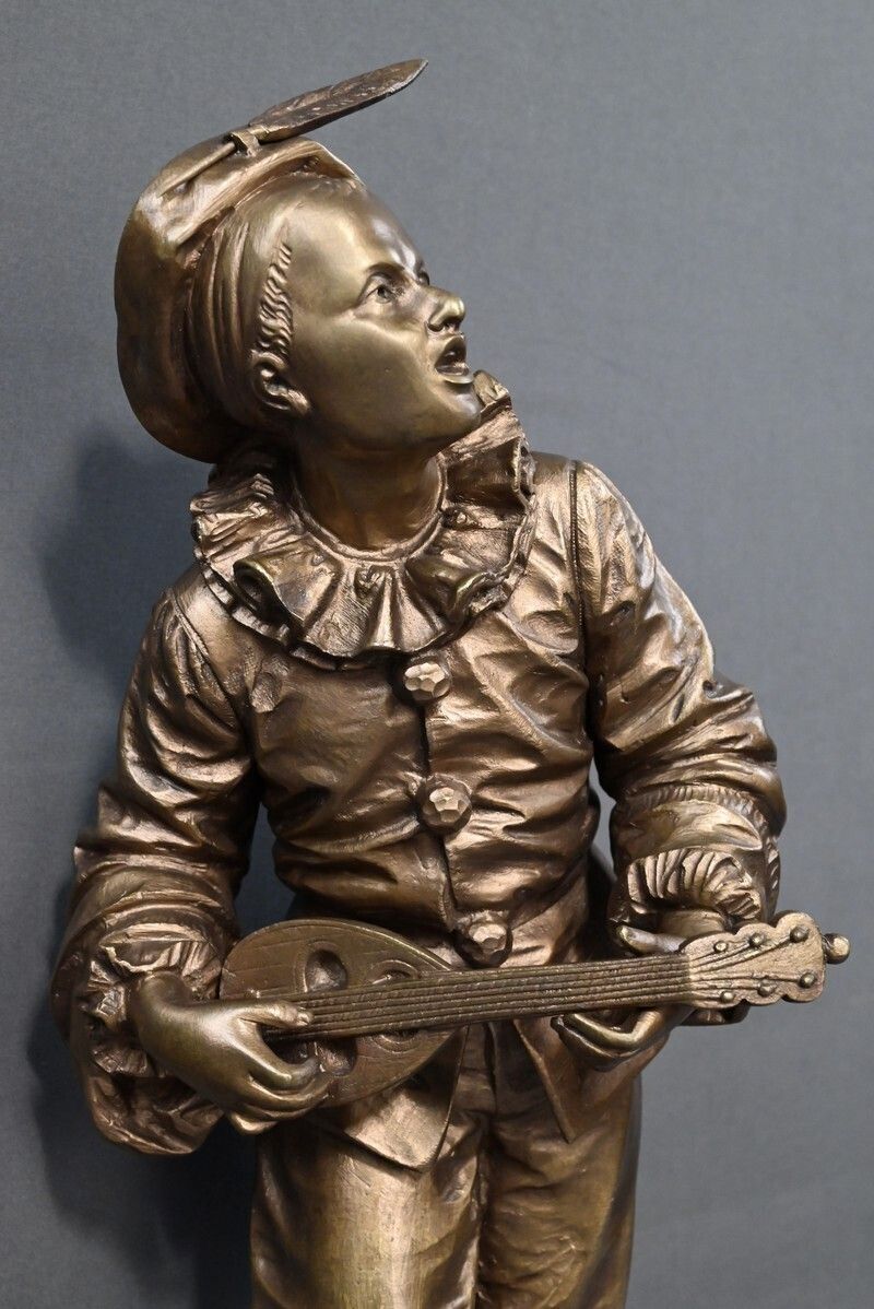 Bronze Sculpture "By The Light Of The Moon" Signed Bouret – Late 19th Century photo 1660.0