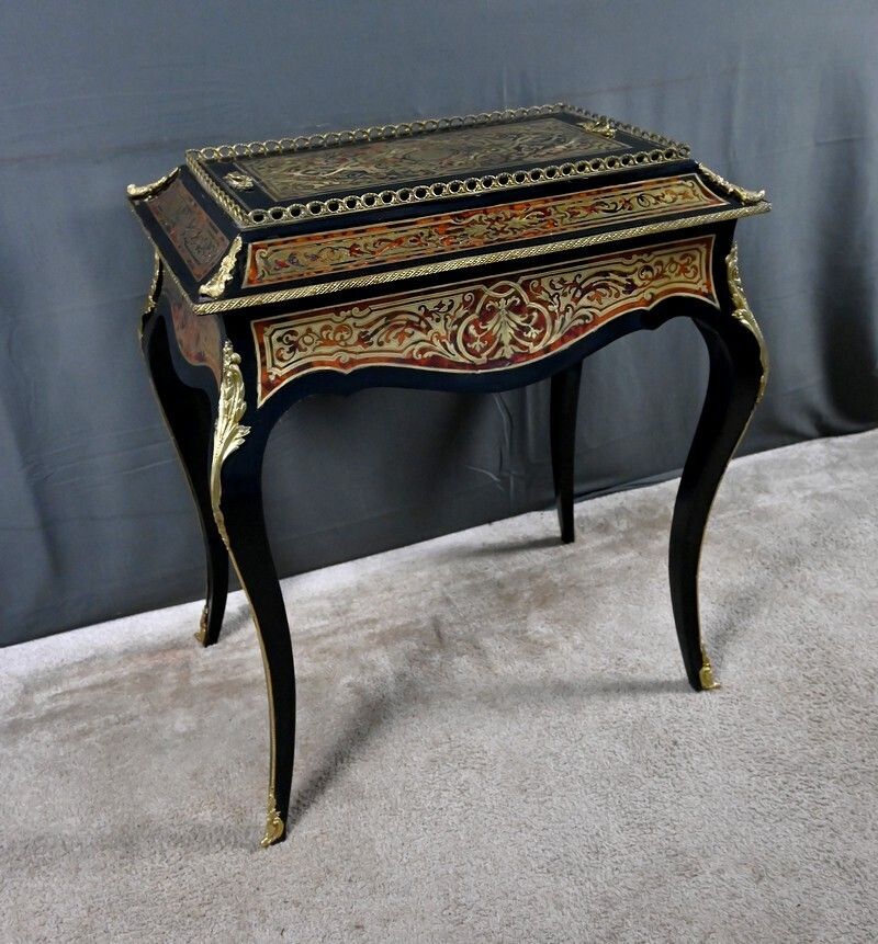 Boulle Marquetry Jardinière, Napoleon III Period – Mid 19th Century photo 4040.0