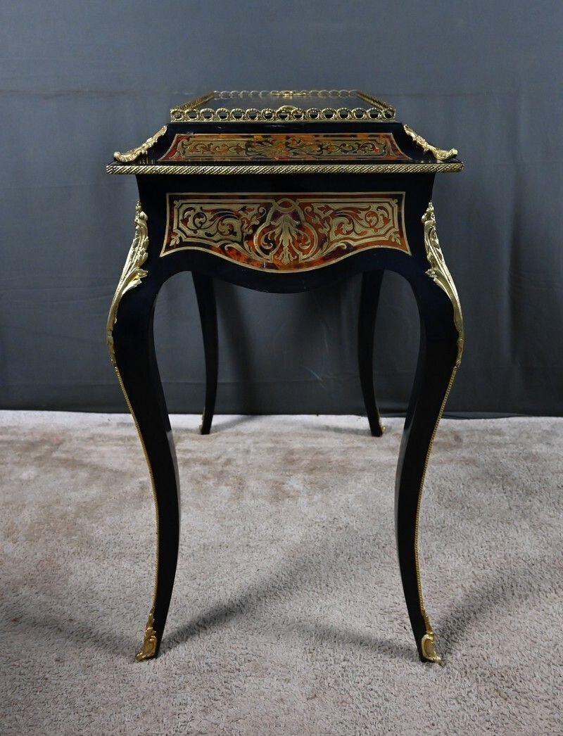4040.0 Boulle Marquetry Jardinière, Napoleon III Period – Mid 19th Century photo