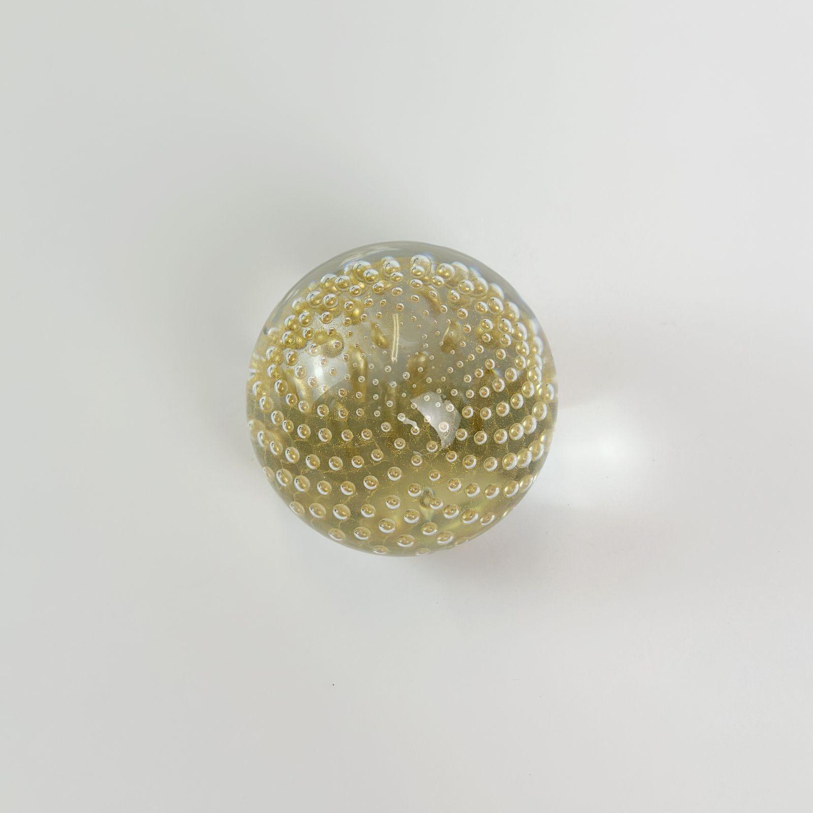 photo furniture Large Murano Glass Bullicante Paperweight By Cenedese, Italy, 1980s