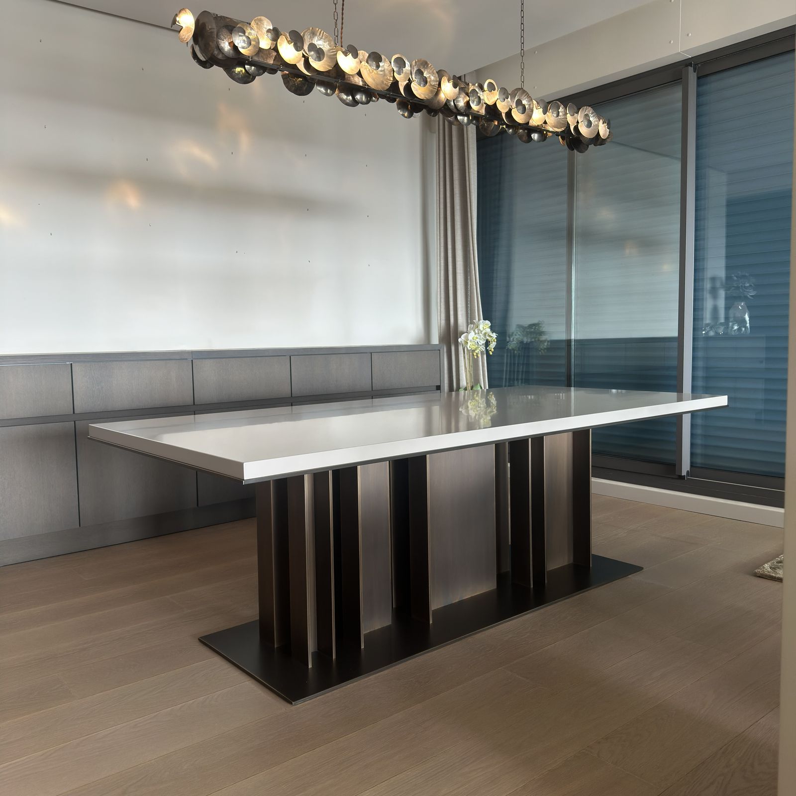Nila Bronze Dining Table By Davide Sozzi For Promemoria, Italy, 2019 photo for sale