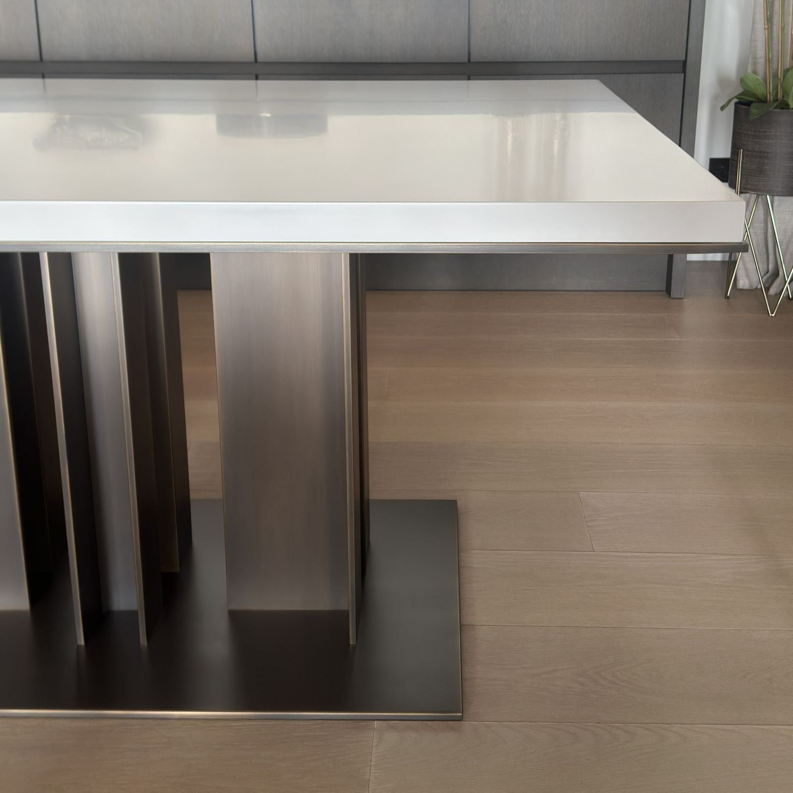 photo for sale Nila Bronze Dining Table By Davide Sozzi For Promemoria, Italy, 2019