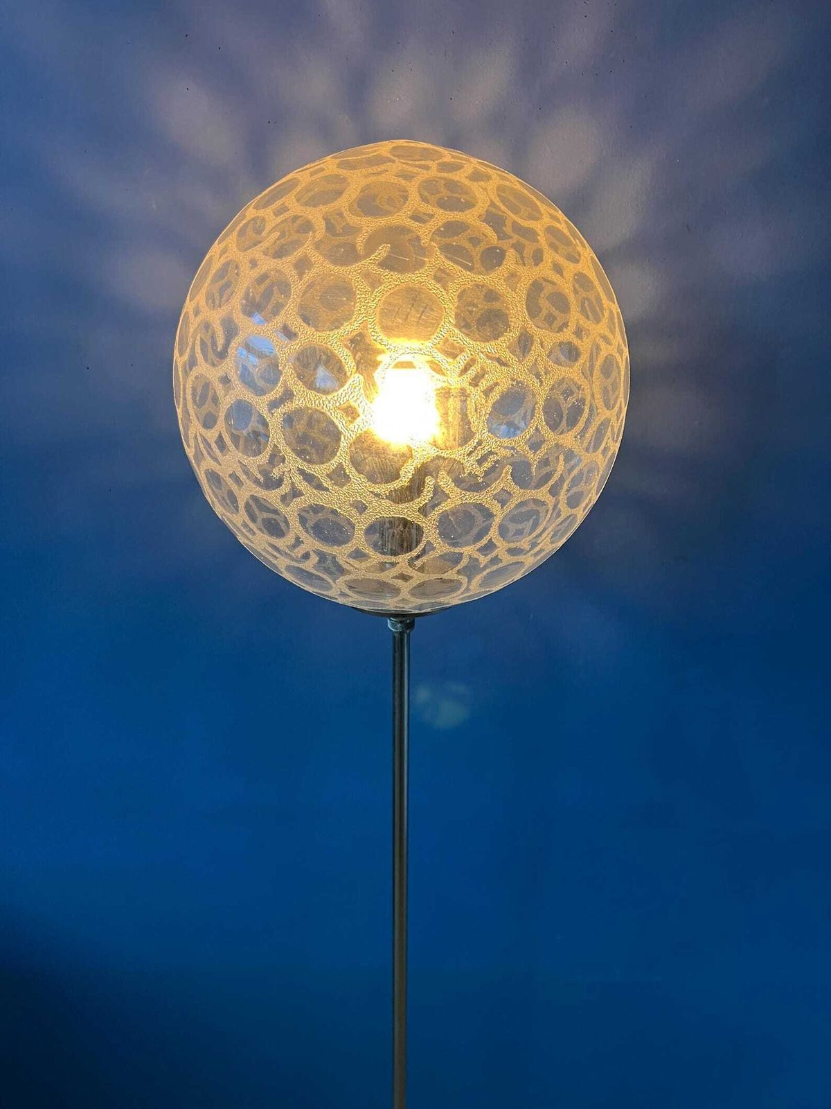 Vintage Glass Floor Lamp By Doria Leuchten photo furniture