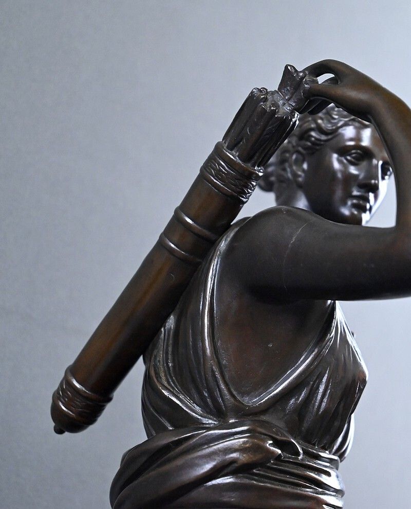 photo for sale Important Bronze Sculpture "Diana The Huntress" After Leochares – Part 2, 19th Century