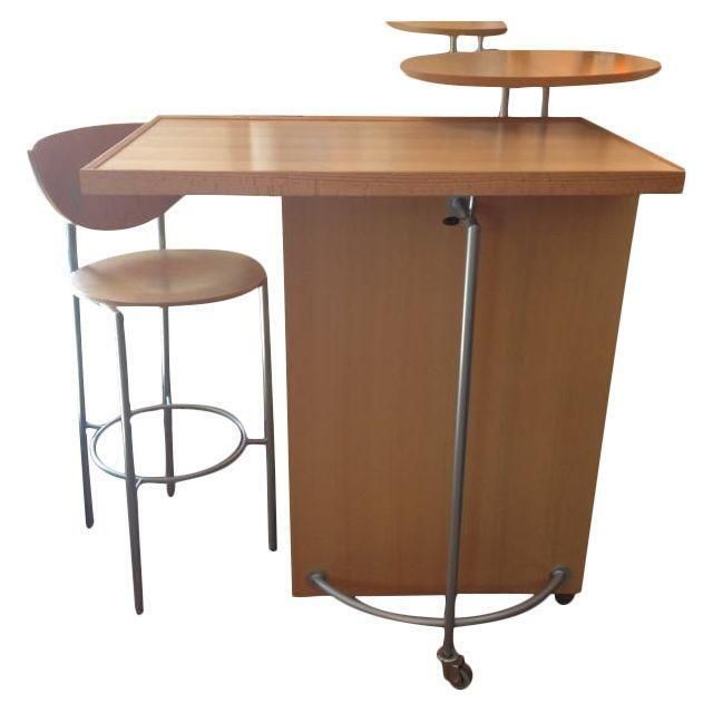 Ligne Roset Modernist Drafting Desk & Chair  Designed By Peter Maly.