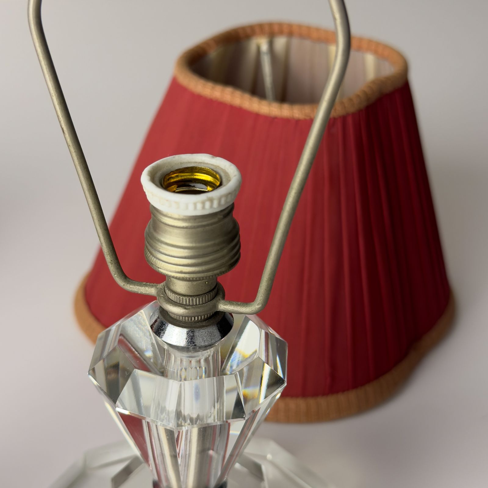 photo vinterior Vintage Glasses Table Lamps, Set Of 2, Italy 1950s