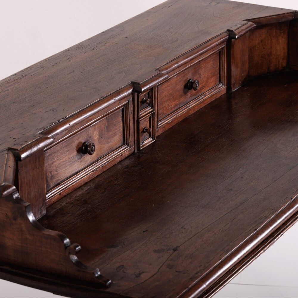 photo vintage Italian San Filippo Walnut Desk