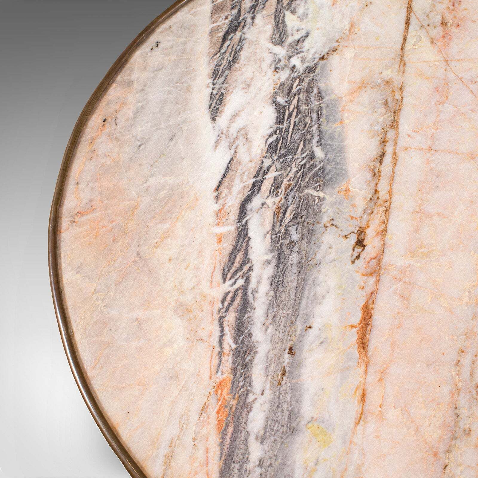 Antique Lounge Side Table, Italian, Marble, Wine, Occasional, Victorian, C.1900 photo vintage