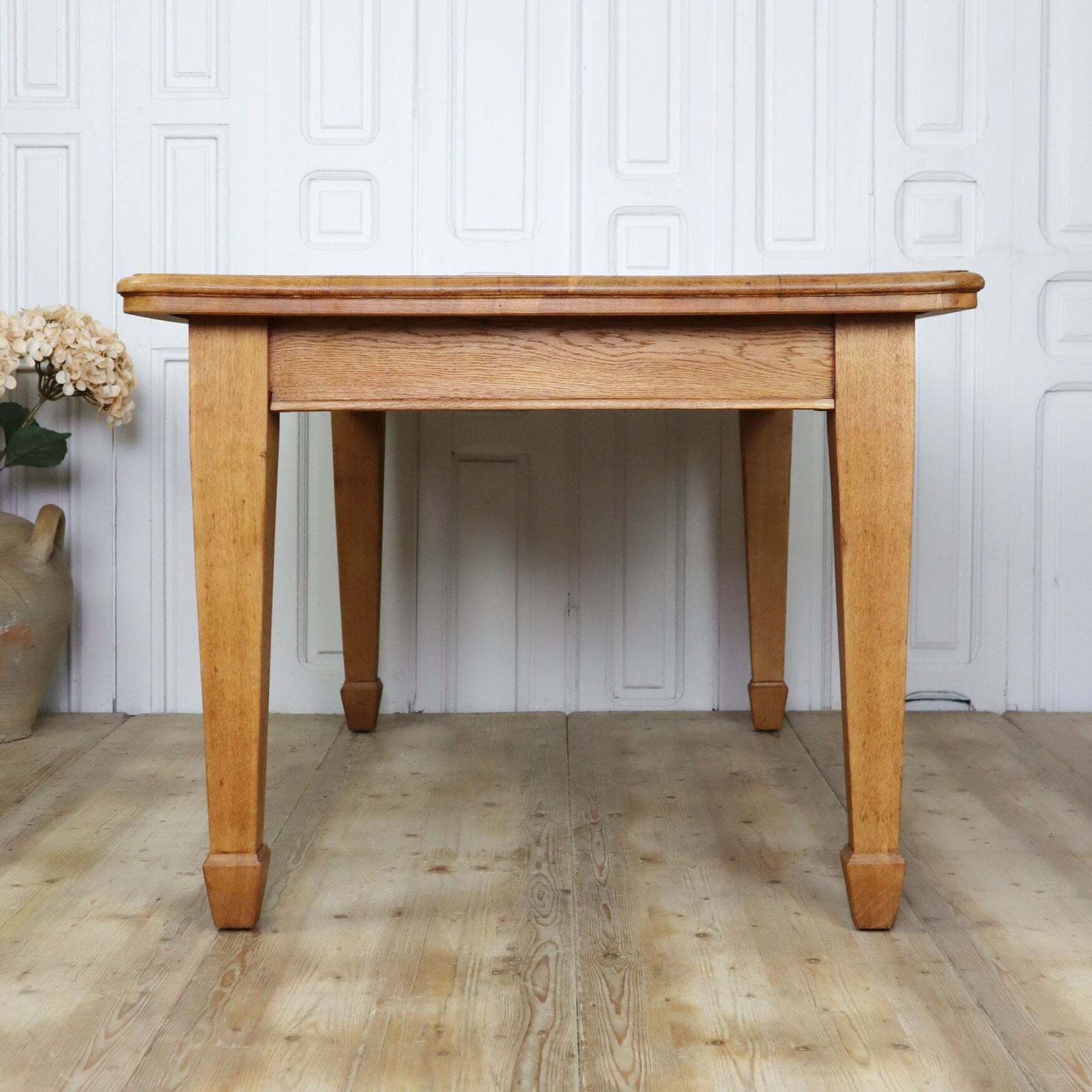 Antique Solid Oak Dining Table photo for sale