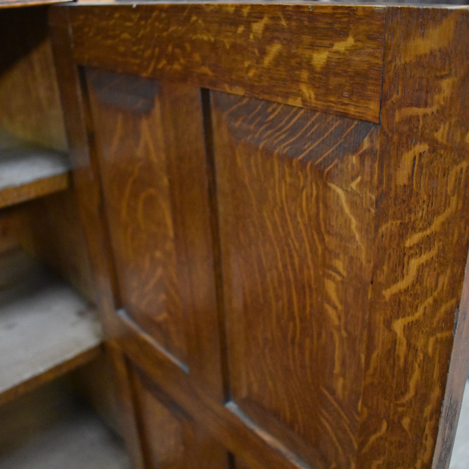 Antique English Oak Housekeepers School Storage Cabinet Boot Room Cupboard photo buy