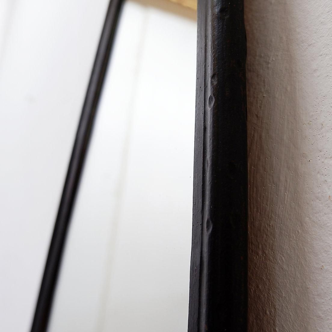 Modern Oval Mirror By Deknudt, Thin Metal Frame, 20th Century photo 912.0