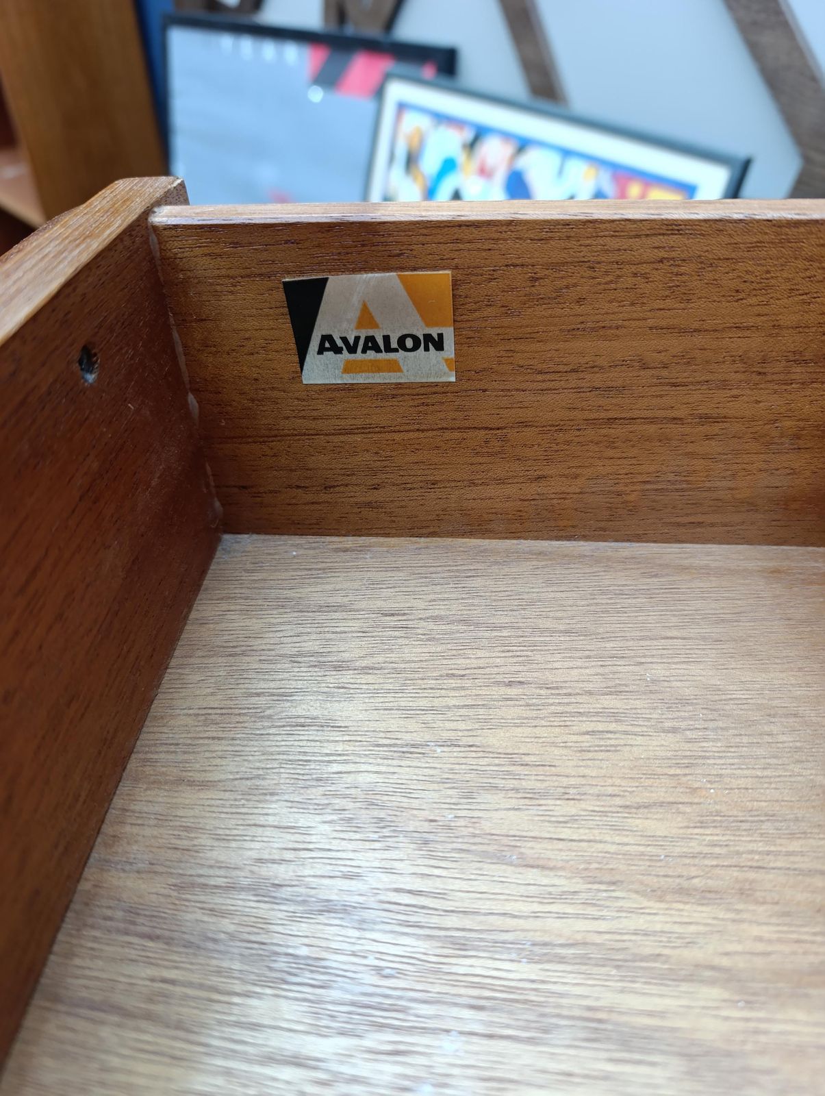 Striking Avalon Teak Tall Chest Of Drawers – Mid Century Modern photo vintage