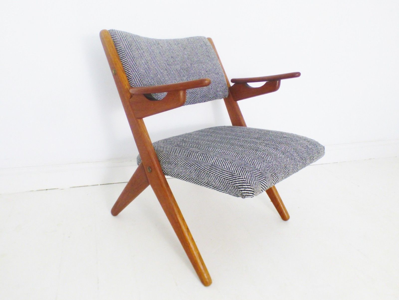 Stunning Vintage Danish Teak Arne Hovmand Olsen Lounge Chair Komfort