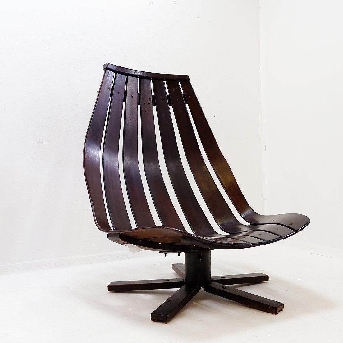 Hans Brattrud For Hove Möbler Vintage 1970 Swivel Lounge Chair photo 1102.0