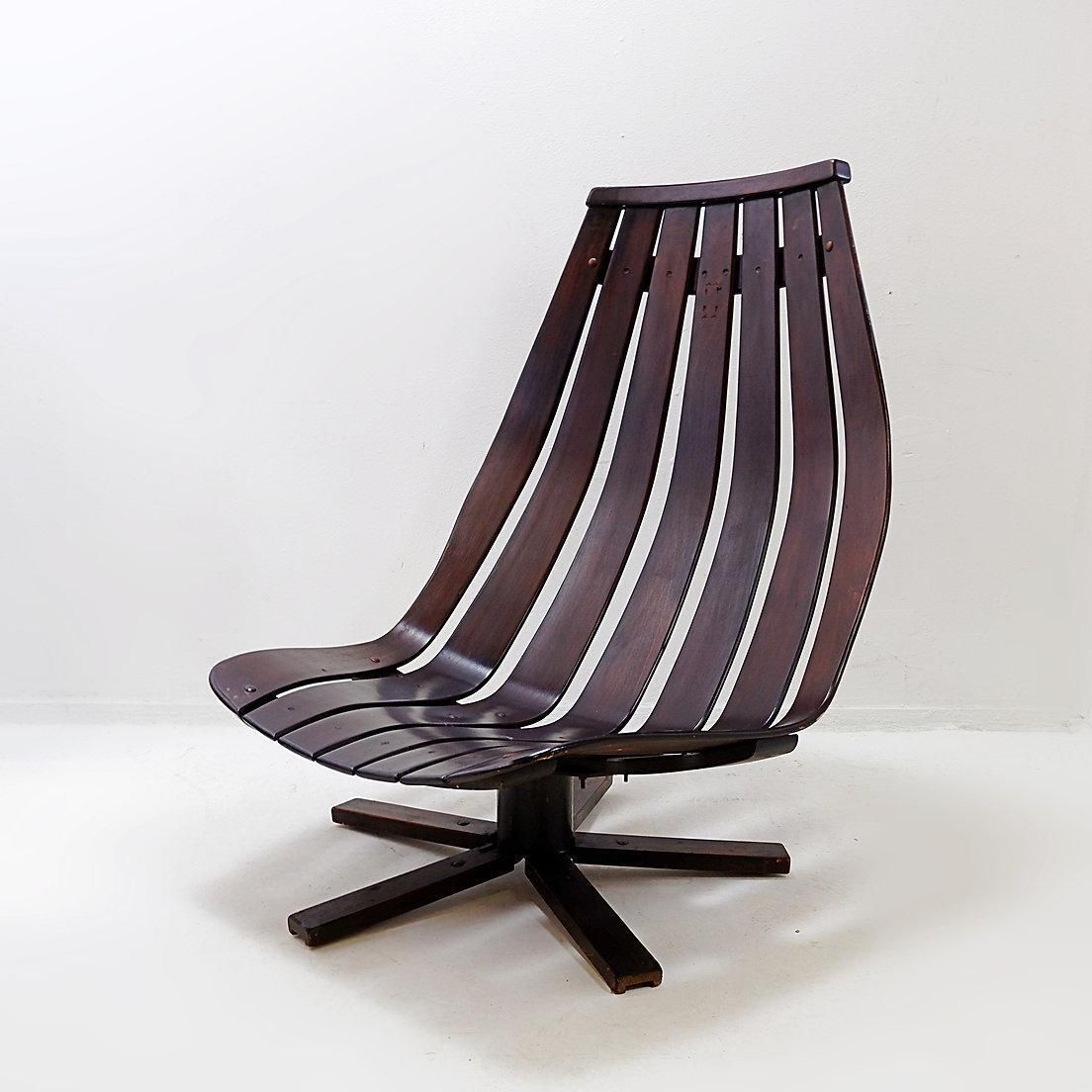 Furniture Hans Brattrud For Hove Möbler Vintage 1970 Swivel Lounge Chair photo