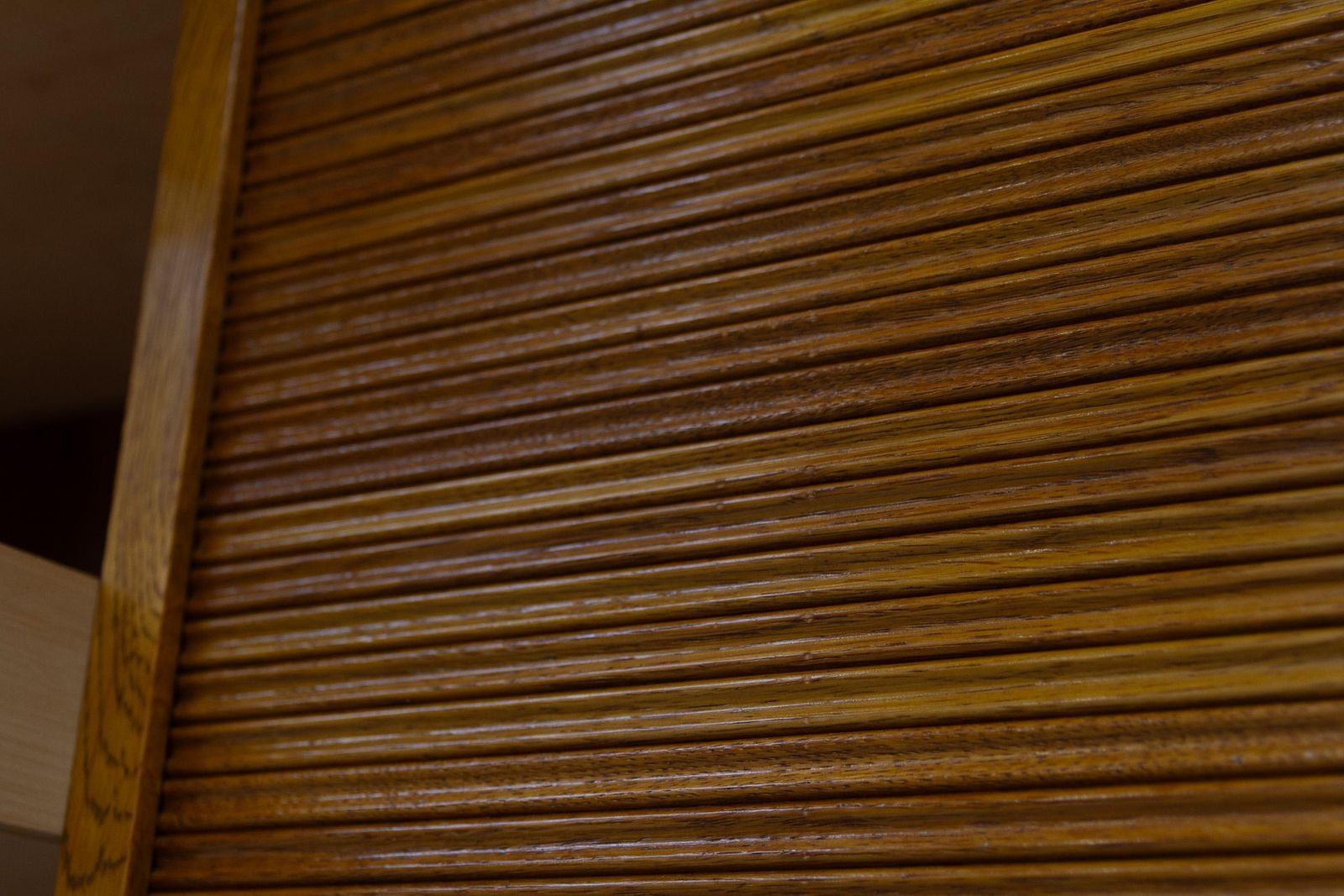 photo buy Danish Art Deco Oak Double Tambour Archive Cabinet, 1930s.