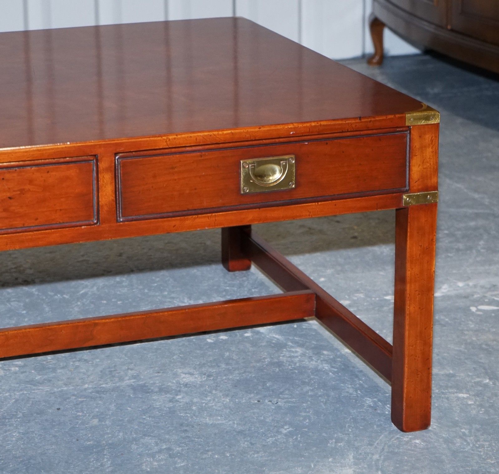 Large Military Campaign Reh Kennedy Harrods Coffee Table With Three Deep Drawers photo 2950.0