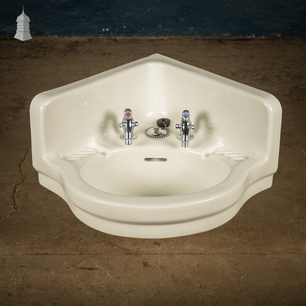 Corner Basin, Traditional Style, Fitted With Supataps