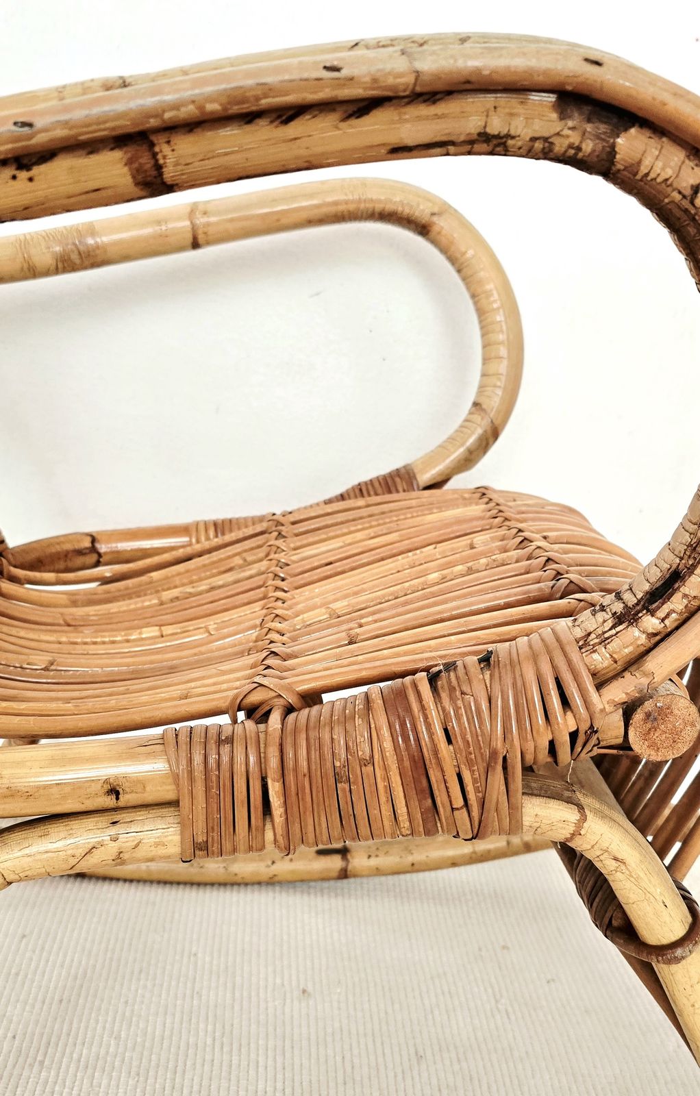 Mid Century Italian Bamboo Rocking Chair, Franco Albini, 1950s. photo buy
