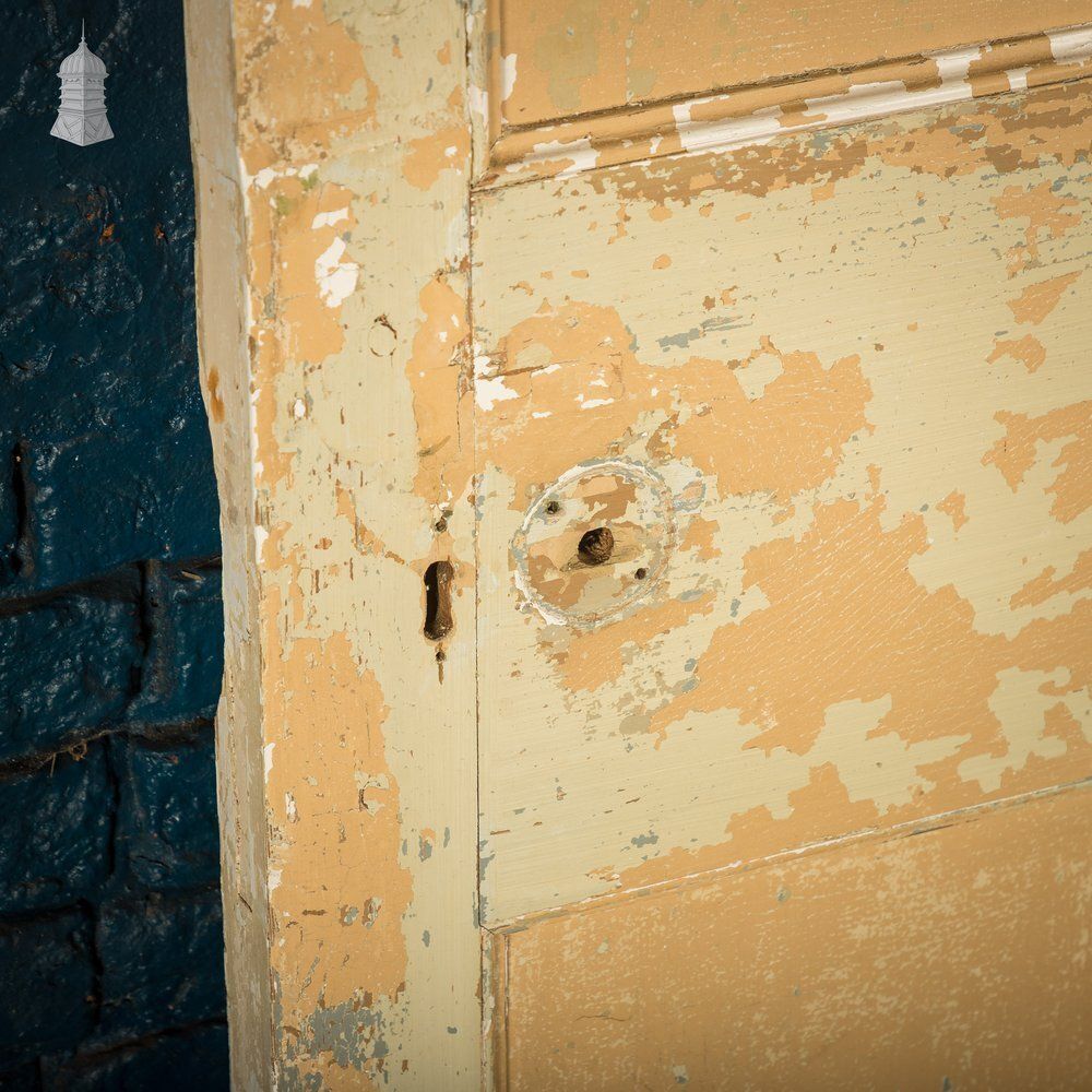 photo vinterior Moulded 6 Panel Door, Reclaimed, Distressed Beige, Period Layout